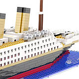 Блочный конструктор Титаник, 1878 деталей, 56см, AZ-1154 / Детский конструктор корабль / Конструктор лайнер, фото 4