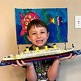 Блочный конструктор Титаник, 1878 деталей, 56см, AZ-1154 / Детский конструктор корабль / Конструктор лайнер, фото 5