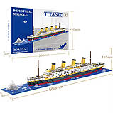 Блочный конструктор Титаник, 1878 деталей, 56см, AZ-1154 / Детский конструктор корабль / Конструктор лайнер, фото 10