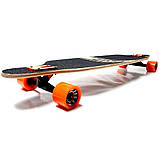 Довгий лонгборд 102х22см, до 100кг, Fish, Майя / Скейтборд з дерев'яною декою / Дитячий скейт, фото 5