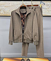 Чоловічий спортивний костюм BILLIONAIRE LUX Бежевий літній трикотажний комплект