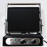 Електрогриль притискний 2000Вт, з антипригарним покриттям, СВ-1042 / Контактний гриль / Гриль електричний, фото 4