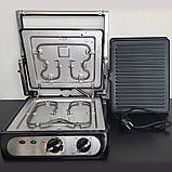 Електрогриль притискний 2000Вт, з антипригарним покриттям, СВ-1042 / Контактний гриль / Гриль електричний, фото 7