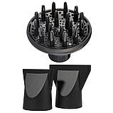 Фен для волосся 2 режими + 3 насадки, 2400Вт, SK-14001 / Потужний фен для сушіння волосся / Фен для завивки волосся, фото 4