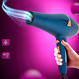 Фен для волосся 2 режими + 3 насадки, 2400Вт, SK-14001 / Потужний фен для сушіння волосся / Фен для завивки волосся, фото 5
