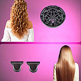 Фен для волосся 2 режими + 3 насадки, 2400Вт, SK-14001 / Потужний фен для сушіння волосся / Фен для завивки волосся, фото 6