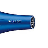 Фен для волосся 2 режими + 3 насадки, 2400Вт, SK-14001 / Потужний фен для сушіння волосся / Фен для завивки волосся, фото 8