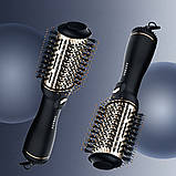 Фен-щітка для волосся, 1200Вт, від мережі, SK-191 / Фен з гребінцем / Фен гребінець з іонізацією / Стайлер для волосся, фото 7