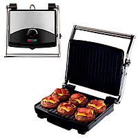 Електрогриль притискний 2000ВТ, від мережі, CB-1067 / Гриль електричний / Контактний гриль