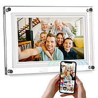 Цифрова фоторамка 5" з WiFi, 32ГБ, FRAMEO / Електронна рамка з сенсорним дисплеєм / Сенсорна рамка для фото