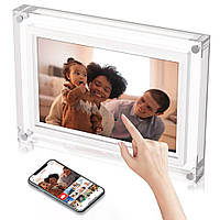 Цифрова рамка для фото 7", з WiFi та сенсорним екраном, FRAMEO / Електронна фоторамка для відео та фото