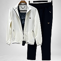 Мужской спортивный костюм Prada Прада белый летний трикотажный комплект