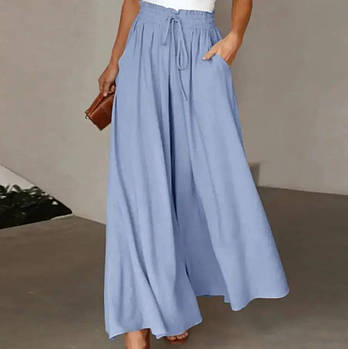 Жіночі штани з турецького софту  42–46, 48–52 блакитний