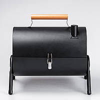 Барбекю гриль з кришкою (38х26см) SR-42 / Портативний мангал для дому / Компактний гриль-барбекю