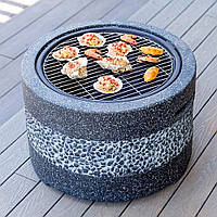 Круглий гриль-барбекю 55см, HX-1038 / Мангал для дому / Компактний гриль-барбекю