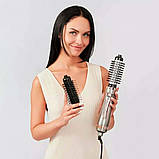 Фен стайлер для волосся + 2 насадки, 1000Вт, від мережі, GM-4830 / Мультистайлер / Фен щітка, фото 4