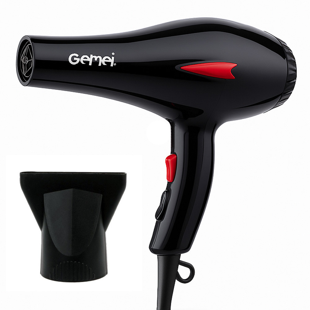 Фен для волосся 1500Вт, Gemei GM-1706 / Професійний фен для укладання волосся / Фен для сушіння волосся, фото 1