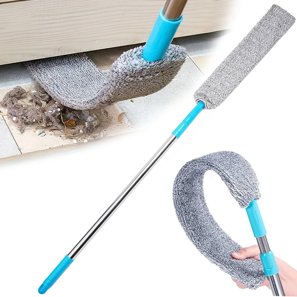 Телескопічна щітка для пилу / Гнучка швабра для важкодоступних місць / Тонка швабра для сухого прибирання, фото 1