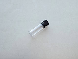 30 мл ПЕТ з кільцем прозорий флакон пляшка з закруткою чорною з кільцем КПВ, ковпачком, гвинтовою кришкою, флакони, фото 2