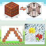 Магнітний конструктор, 49 деталей / Блоковий конструктор на магнітах / Конструктор для дітей, фото 4