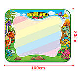 Килимок для малювання водою + фломастери, 100х80см / Водна багаторазова розмальовка килимок, фото 7