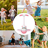 Джампер для дітей (75×43×30см), до 90кг, Рожевий / Дитячий джампінг / Джампер стрибун, фото 2