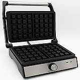 Електричний гриль 2в1, 1500Вт, SK-08092 / Притискний електрогриль / Вафельниця електрична, фото 3