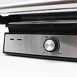 Електричний гриль 2в1, 1500Вт, SK-08092 / Притискний електрогриль / Вафельниця електрична, фото 6