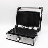 Електричний гриль 2в1, 1500Вт, SK-08092 / Притискний електрогриль / Вафельниця електрична, фото 7