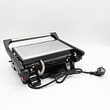 Електричний гриль 2в1, 1500Вт, SK-08092 / Притискний електрогриль / Вафельниця електрична, фото 8