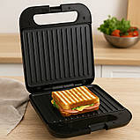 Електричний гриль з антипригарним покриттям, 1200Вт, SK-08053 / Сендвічниця-гриль / Електрогриль, фото 2