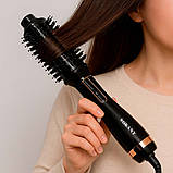 Фен-щітка для волосся 1000Вт + 3 насадки, від мережі, SK-15031 / Стайлер для завивки, фото 2