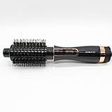 Фен-щітка для волосся 1000Вт + 3 насадки, від мережі, SK-15031 / Стайлер для завивки, фото 3