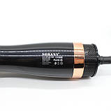 Фен-щітка для волосся 1000Вт + 3 насадки, від мережі, SK-15031 / Стайлер для завивки, фото 8