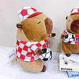 М'яка іграшка Капібара футболіст 30см / Плюшева капібара / Інтер'єрна іграшка, фото 8