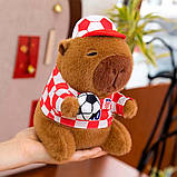 М'яка іграшка Капібара футболіст 30см / Плюшева капібара / Інтер'єрна іграшка, фото 9