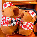 М'яка іграшка Капібара футболіст 30см / Плюшева капібара / Інтер'єрна іграшка, фото 10