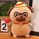 М'яка іграшка плюшева, Мопс, 23см, РАНДОМ / Плюшева іграшка / Іграшка обіймашка / Дитяча іграшка, фото 5