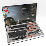 Набір кухонних ножів, 6 предметів / Набір ножів / Ножі для кухні / Набір приладів для кухні, фото 10