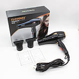 Фен для волосся 2600Вт + 2 насадки, GM-1801 / Фен з концентратором / Фен для сушіння волосся / Фен для укладання волосся, фото 7