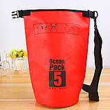 Водонепроникний гермомішок 5L, Колір Рандом / Рюкзак водонепроникний / Водостійка сумка, фото 3