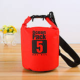 Водонепроникний гермомішок 5L, Колір Рандом / Рюкзак водонепроникний / Водостійка сумка, фото 8