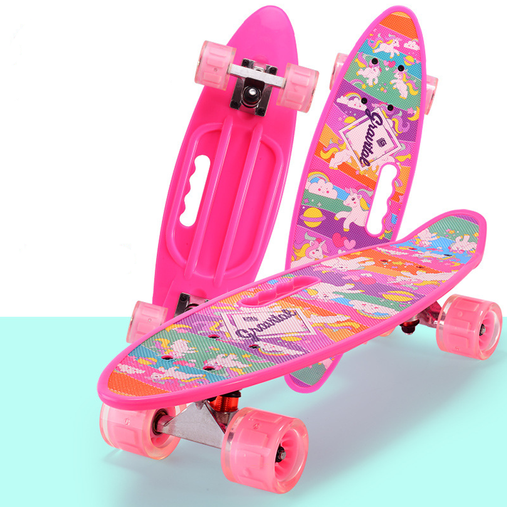 Пенніборд з колесами, що світяться, Penny Cruiser HB-317 / Дитячий пенніборд / Дитячий скейтборд, фото 1