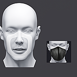 Респіраторна маска із замінним фільтром, A8 Чорний / Захисна маска / Респіратор, фото 7