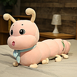 Мʼяка іграшка-плед гусениця 110*140 см, FA68 / Іграшка з пледом / Плюшева гусениця / Іграшка-подушка, фото 4