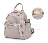 Рюкзак дівчина м'який штучний шкіра Модний новий фасон Міський рюкзак стильний тільки опт, фото 7