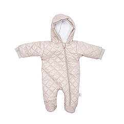 Дитячий комбінезон демісезон Twins Soul плащівка/фліс 12-18 міс бежевий