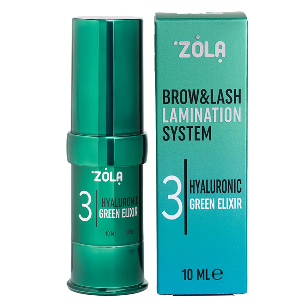 Складник для ламінування ZOLA Color Lab 03 HYALURONIC GREEN ELIXIR 10 мл