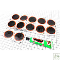 Ремкомплект камери (круглі латки, клей) KL-2