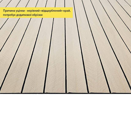 УЦІНКА. Покриття вінілове самоклеюче 3D рейки 600х600х2,8мм SW-00002970, фото 2